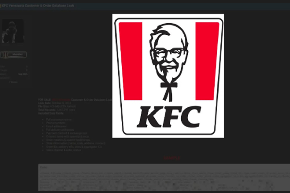 Data Breach Exposes Over 1 Million KFC Venezuela Customer Details