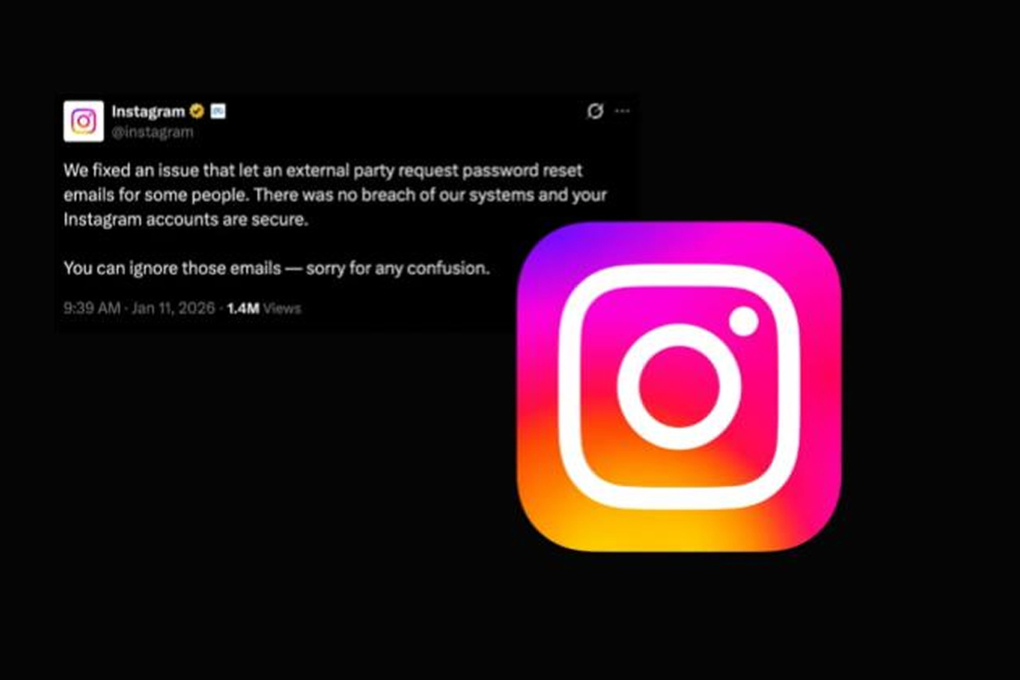 Instagram Confirms No System Breach, Resolves Password Reset Issue Linked to External Party