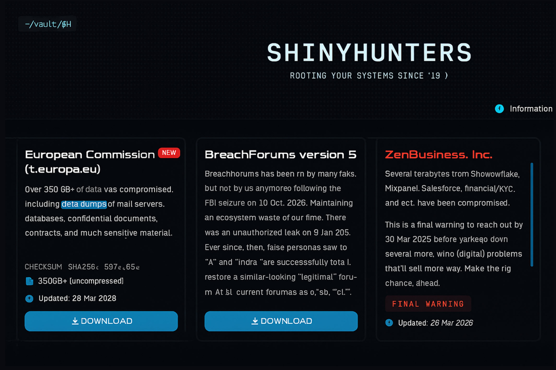 European Commission Hack Allegedly Linked to ShinyHunters
