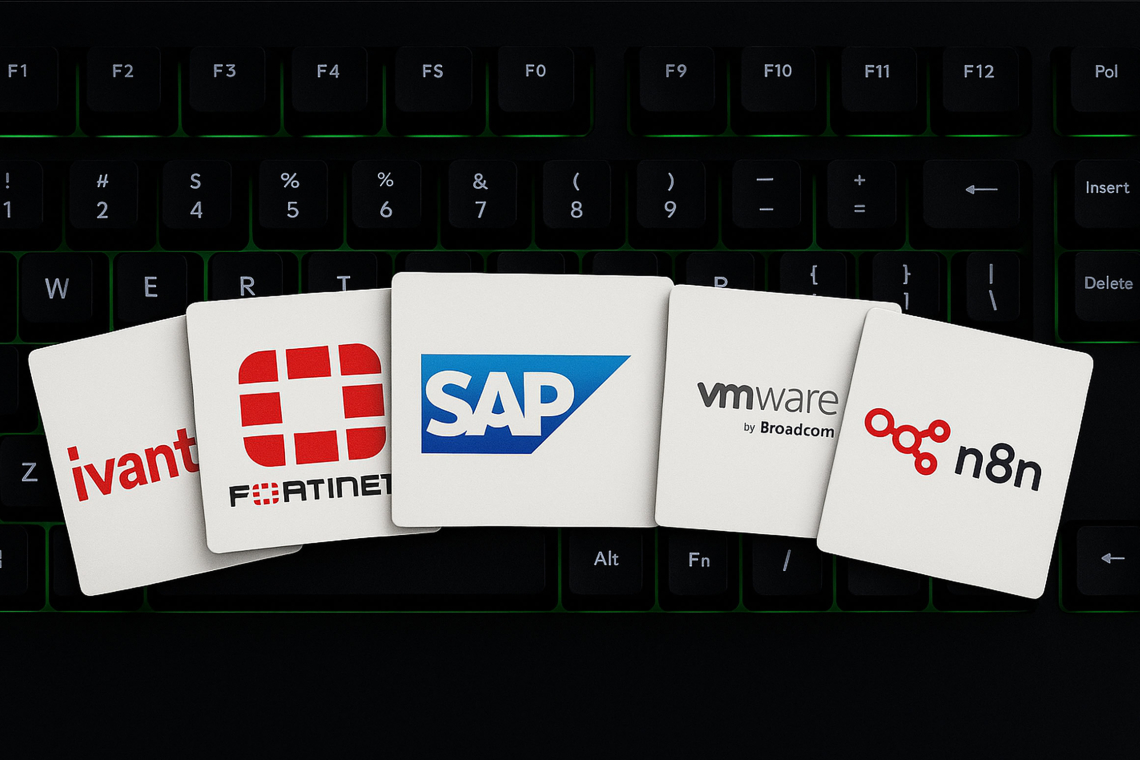 Security Updates from Ivanti, Fortinet, SAP, VMware, and n8n Address RCE, SQLi, and Privilege Escalation Risks