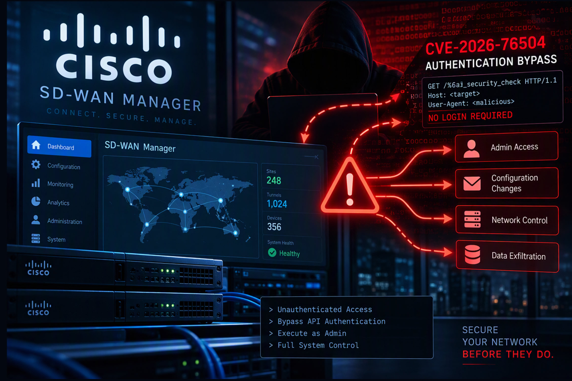 Cisco Warns of Ongoing Attacks Leveraging SD-WAN Manager Login Bypass Vulnerability